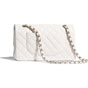 Chanel Grained Calfskin White Classic Handbag A01112 Y33352 10601 - thumb-2