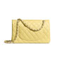 Chanel Grained Calfskin Yellow Classic bag A01112 Y33352 N6508 - thumb-2