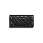 Chanel Black Classic Long Flap Wallet A31509 Y01295 C3906 - thumb-2