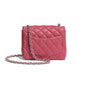 Chanel Lambskin Silver Pink Mini Flap Bag A35200 Y01480 N5328 - thumb-2