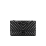 Chanel 2.55 handbag black A37586 Y61381 94305