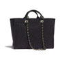 Chanel shopping bag cotton nylon calfskin A66941 Y84117 94305 - thumb-2