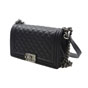 BOY Chanel lambskin bag Black A67086 Y25538 94305 - thumb-2