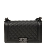 BOY Chanel bag black A67086 Y61556 94305