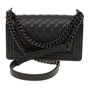 BOY Chanel bag black A67086 Y61556 94305 - thumb-3