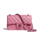 Chanel Lambskin Rainbow Metal Pink Mini Flap Bag A69900 B05187 NB358