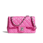 Chanel Lambskin Neon Pink Mini Flap Bag A69900 B05640 NC421