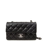 Chanel Mini Flap bag Black lambskin A69900 Y01480 94305