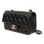 Chanel Mini Flap bag Black lambskin A69900 Y01480 94305 - thumb-3