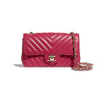Chanel Lambskin Dark Pink Mini Flap Bag A69900 Y25539 N6511