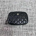 Chanel NWT 24C Black Caviar Quilted Classic Beauty Case A80909 B10583 94305