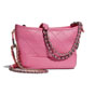 Aged Smooth Calfskin Pink Chanels Gabrielle Small Hobo A91810 Y61477 5B648 - thumb-2