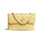 Chanel Yellow Flap Bag A92235 Y60767 N0895