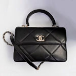 Chanel Trendy CC Flap Bag Quilted Lambskin Black A92236 B01289 94305