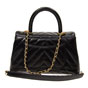 Chanel Coco Handle Flap bag black A92990 Y82234 94305 - thumb-3