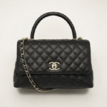 Chanel Large Flap Bag Grained Calfskin Gold A92991 B05061 94305