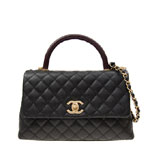 Chanel Coco Handle Flap bag black A92991 Y61556 94305
