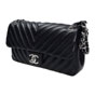 Chanel Black Lambskin Chevron Chain Bag A93027 Y25539 94305 - thumb-5