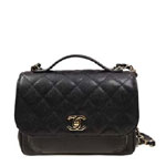 Chanel Flap bag with top handle Black A93607 Y61003 94305
