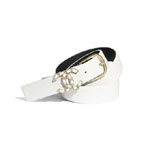 Chanel Gold-Tone White Belt AA7418 B05332 10601