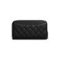 Chanel Calfskin Black Classic Long Zipped Wallet AP0242 Y01864 C3906 - thumb-2