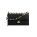 Chanel Goatskin Imitation Pearls Clutch with Chain AP1001 B02156 94305