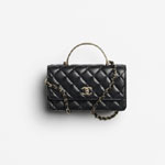 Chanel Clutch with chain in black AP4831 B21522 94305
