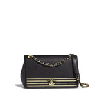Chanel flap bag embroidered grained calfskin AS0100 Y84105 94305