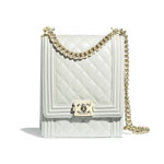 Light Gray Boy Chanel Handbag AS0130 B00424 N4148
