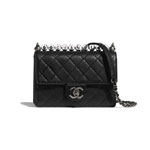 Chanel Acrylic Beads Black Flap Bag AS0585 B02884 94305
