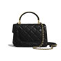 Chanel Black Small Flap Bag With Top Handle AS0625 B00382 94305 - thumb-2
