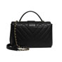 Chanel Black Flap Bag With Top Handle AS0712 B01106 94305 - thumb-2