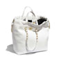 Chanel White Large Shopping Bag AS0801 B00997 10601 - thumb-3