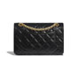 Chanel Aged Calfskin Gold Tone Black Mini 2.55 bag AS0874 Y04634 94305 - thumb-2