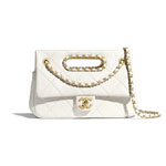 Chanel Lambskin White Small Flap Bag AS1466 B02345 10601