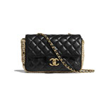 Chanel Imitation Pearls Black Flap Bag AS1740 B02779 94305