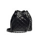 Chanel Aged Calfskin Black Drawstring Bag AS1803 B02654 94305 - thumb-2