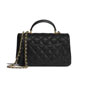 Chanel Grained Calfskin Black Mini Flap Bag AS2431 B05607 94305 - thumb-2