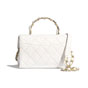 Chanel Crumpled Lambskin White Mini Flap Bag AS2477 B05514 10601 - thumb-2