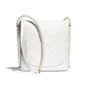 Chanel Imitation Pearls White Calfskin Small Hobo Bag AS2503 B05543 10601 - thumb-2