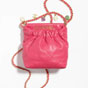 Chanel Lambskin Resin gold Pink Small Bucket Bag AS3793 B10197 NM373 - thumb-3