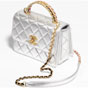 Chanel Metallic lambskin gold Mini Flap Top Handle AS3886 B10395 NG863 - thumb-2