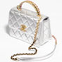 Chanel Metallic lambskin gold Mini Flap Top Handle AS3886 B10395 NG863 - thumb-3