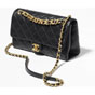 Chanel Lambskin gold Black Flap Bag AS3897 B10384 94305 - thumb-2