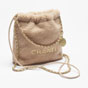 Chanel 22 Mini bag Shearling Lambskin Gold AS3980 B18299 NZZG1 - thumb-2