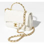 Chanel Shiny lamb gold Small Flap Bag with Top Handle AS4023 B10719 10601 - thumb-2