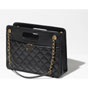 Chanel Aged calfskin gold Black Small Shopping Bag AS4038 B10726 94305 - thumb-2