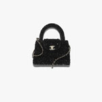 Chanel Mini shopping bag Sequins in black AS4416 B22757 94305
