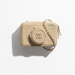 Chanel Camera bag Lambskin gold-tone metal AS4817 B16255 NW781