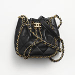 Chanel Small Bucket Bag Lambskin Gold Metal AS5094 B17712 94305